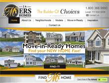 Tablet Screenshot of jamyershomes.com